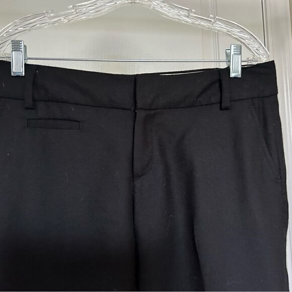Gap Women’s 100% Wool Black Wide Flare Leg Cropped Pants Size 8 Lined - Picture 10 of 11